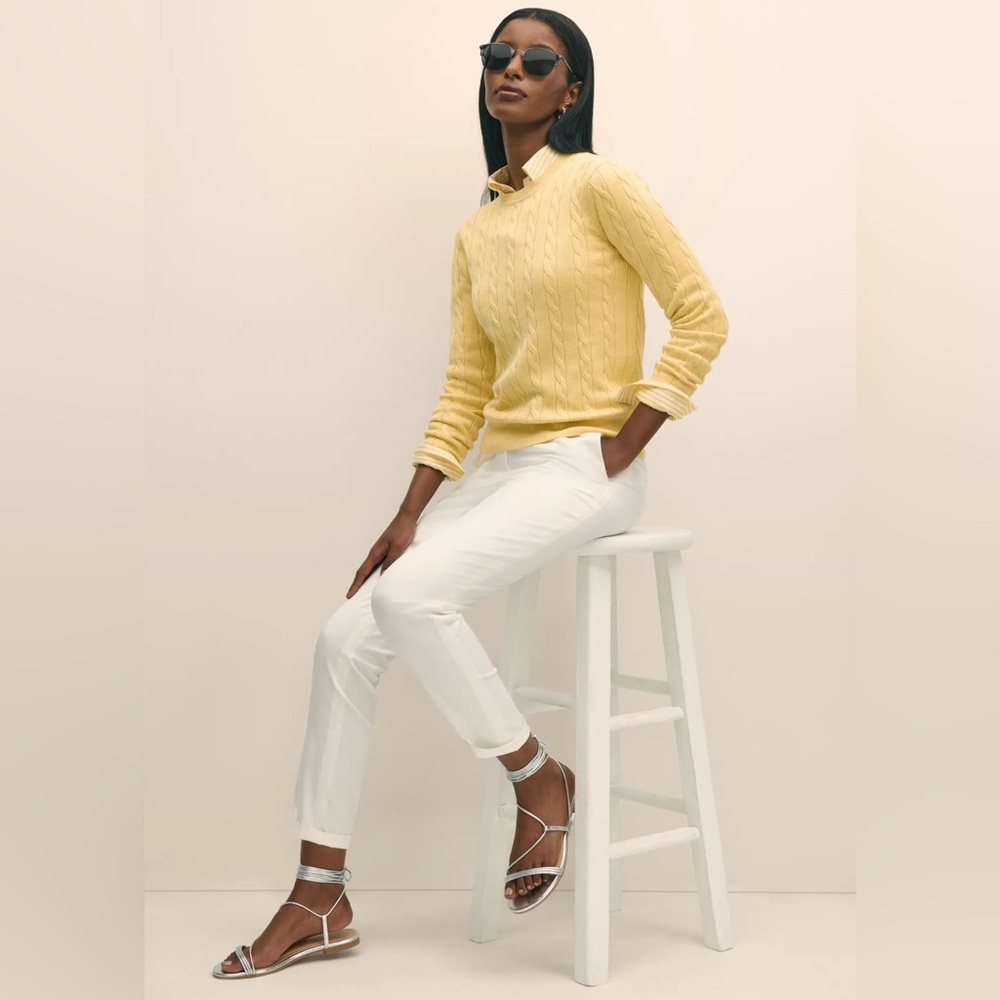 ✨Brooks Brothers ✨ Supima Cotton Cable Crewneck Sweater